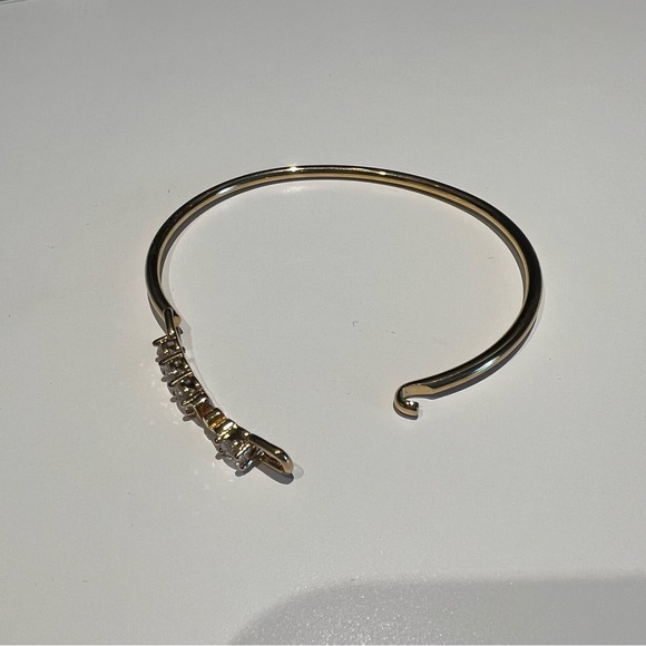 NWOT Michael Kors Gold Cubic Zirconia Bangle - Picture 4 of 5
